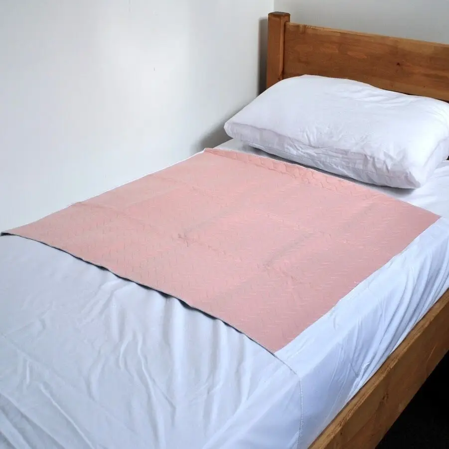 Wholesale Waterproof Quilted Underpad Washable/Reusable Hospital Incontinence Bed Pad With Wing