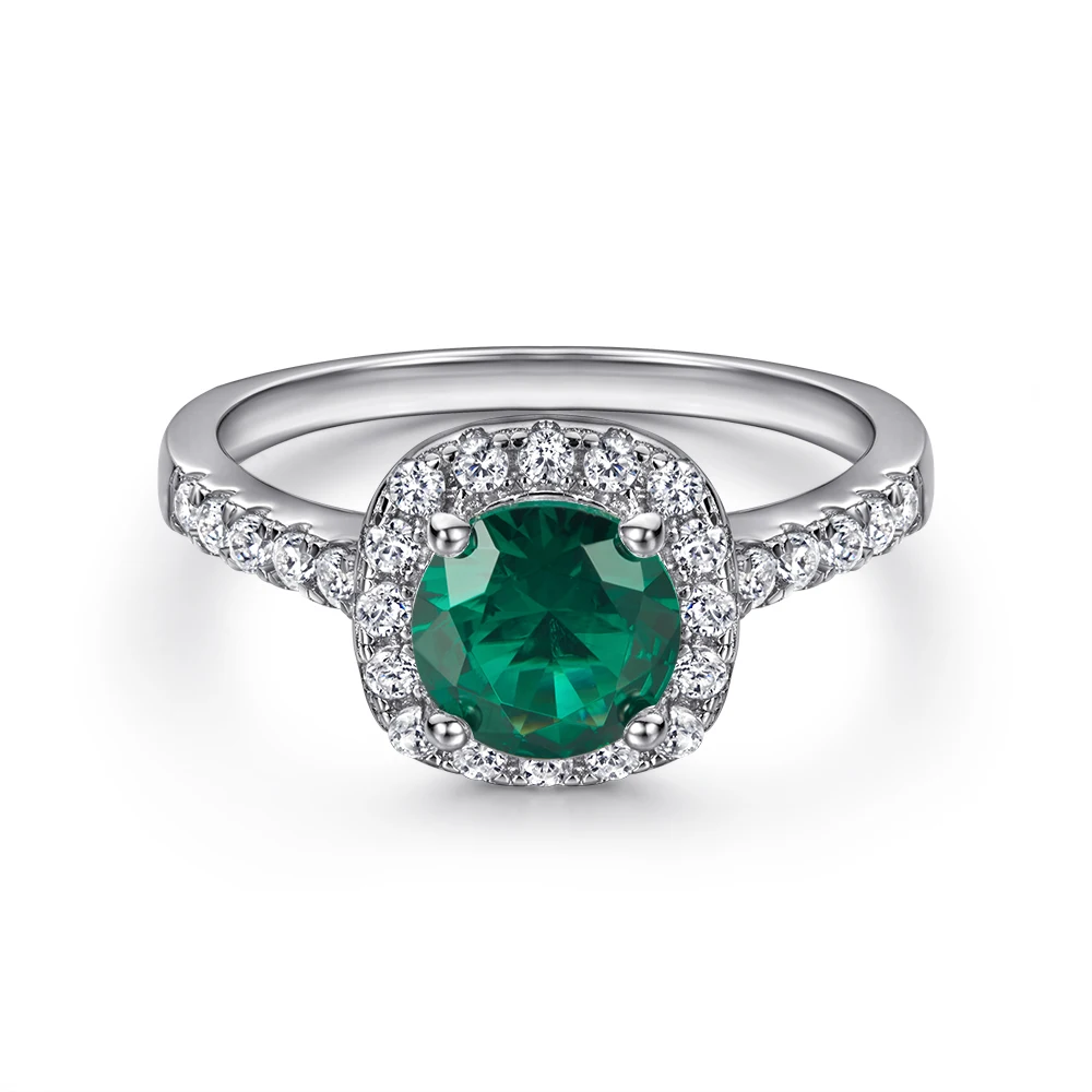2021 China Custom 925 Sterling Real Gold Plated Ring Sets Women Gemstone Silver Jewelry