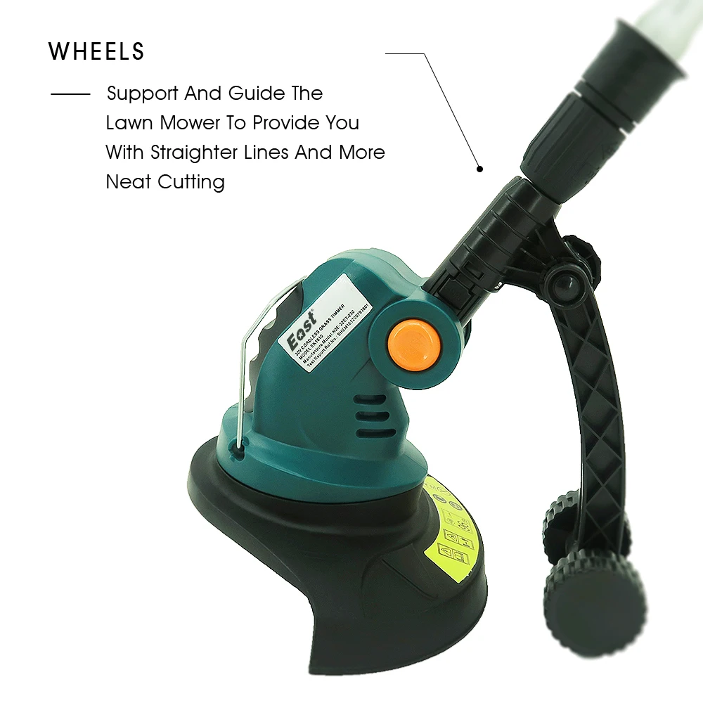 EAST 20V Telescopic Handle Cordless 10Inch Grass Trimmer Cutting Machine