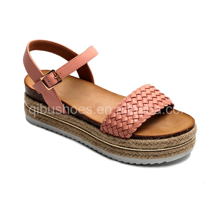 
New Design Platform Style Cork Material Custom Sandals Women 