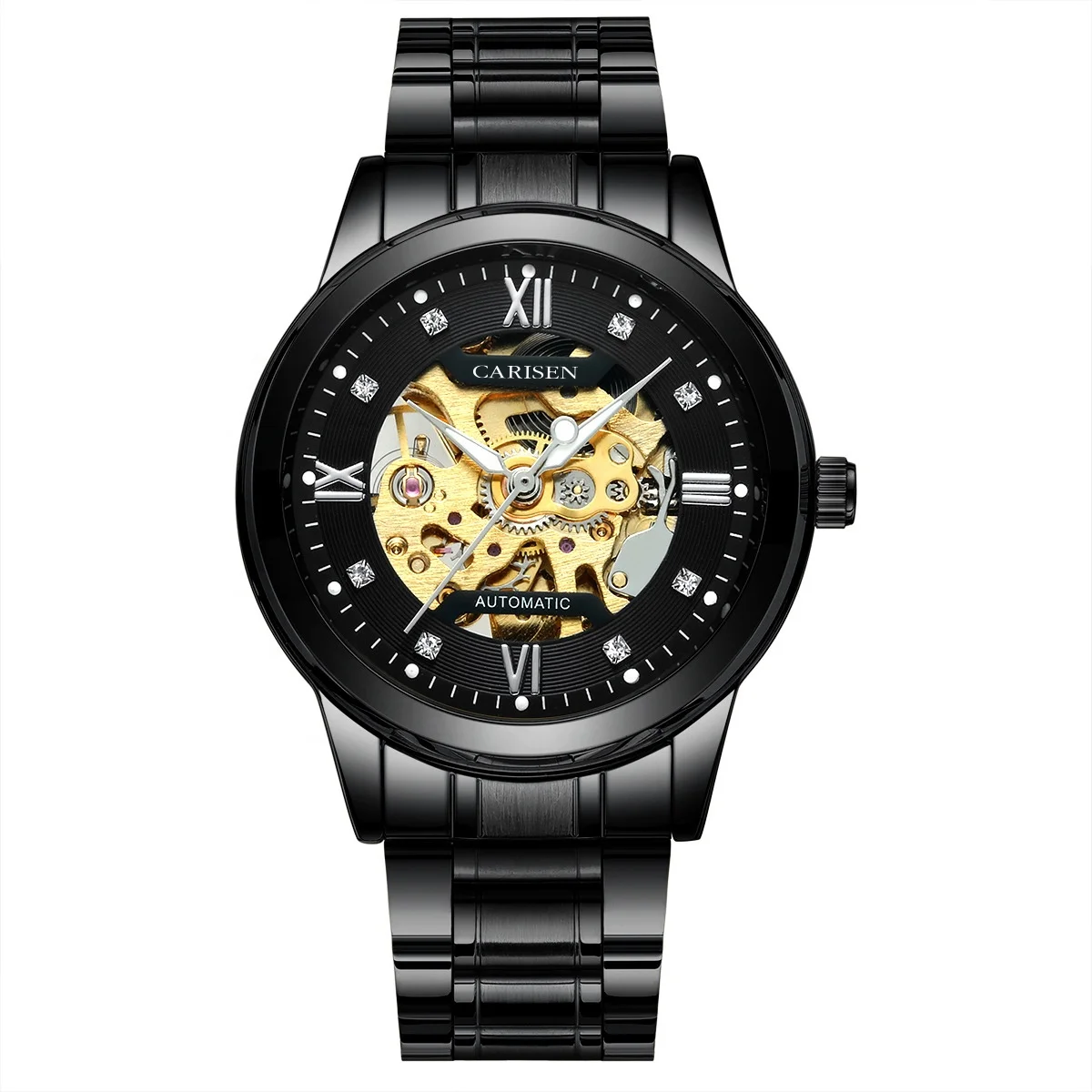 Luxury High Quality Mechanical Watch Man Wholesale Custom Logo Wrest For Men Luminous Hollow Mechanical High-End Men Watch