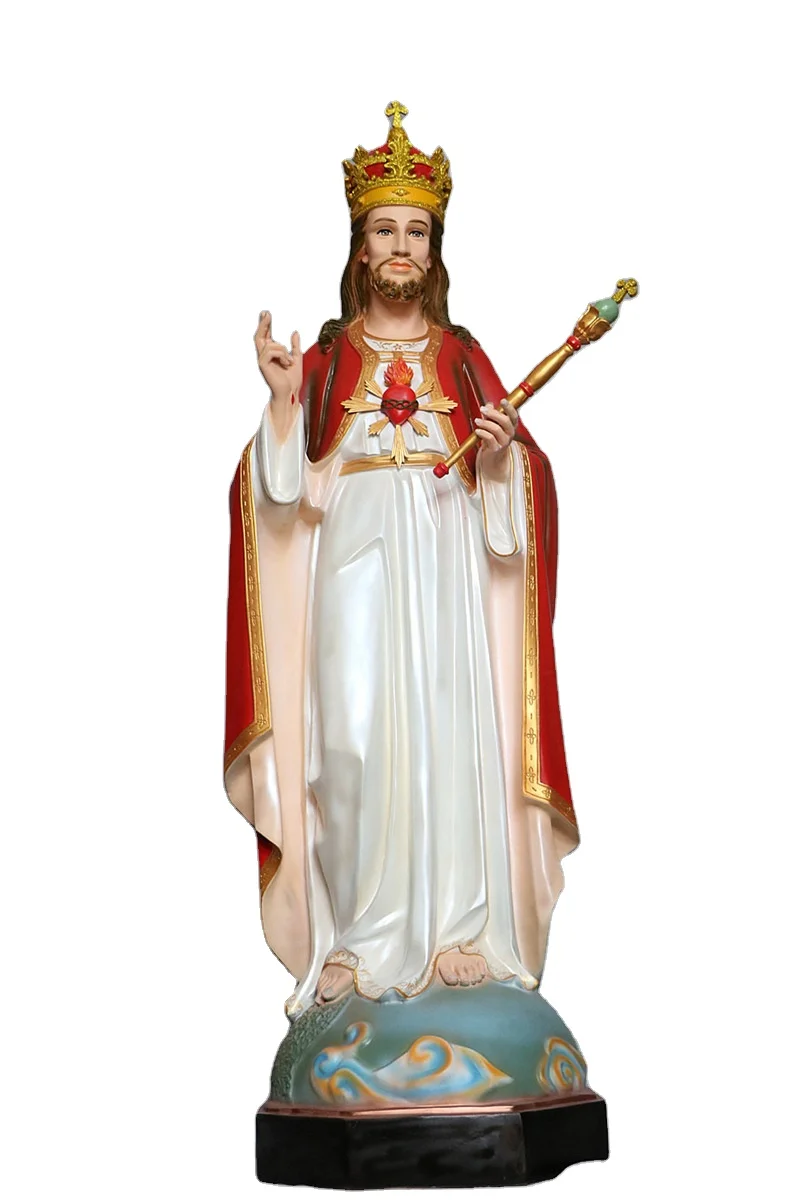 Custom Catholic church decoration large size polyresin religious sculpture resin life size Jesus figure statues