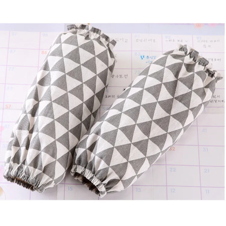 Effective Oil-proof and Washable Sleevelet Kitchen Female Cotton and Linen Oversleeve