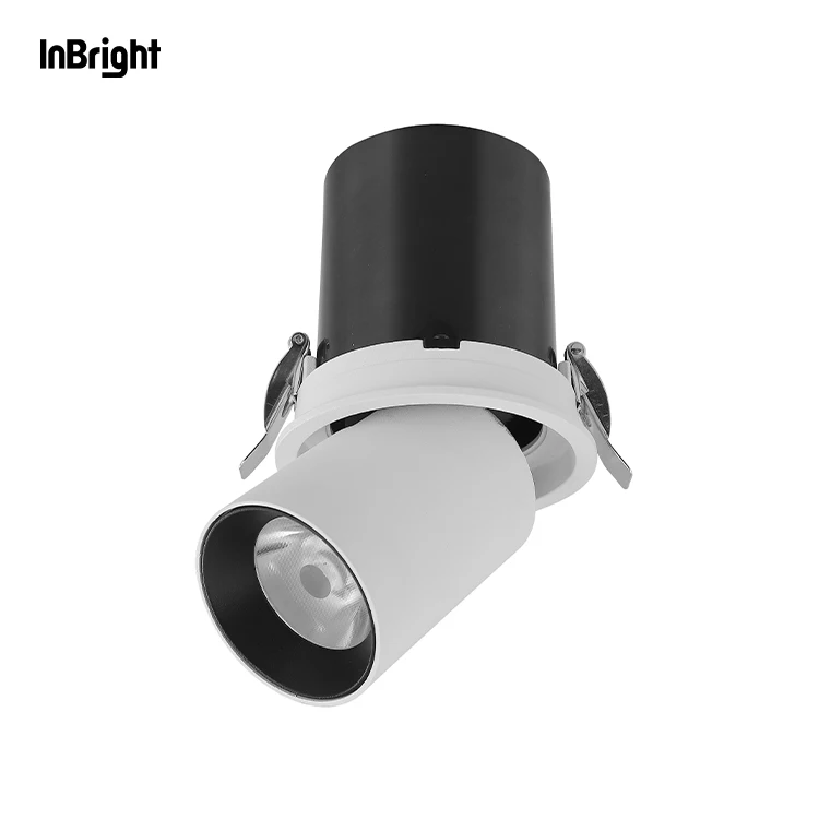 Adjustable Rotatable 7w 10w 12w 25w 35w  Indoor Ceiling Wall washer Spotlight Round Square Pull Out COB Led Down Light