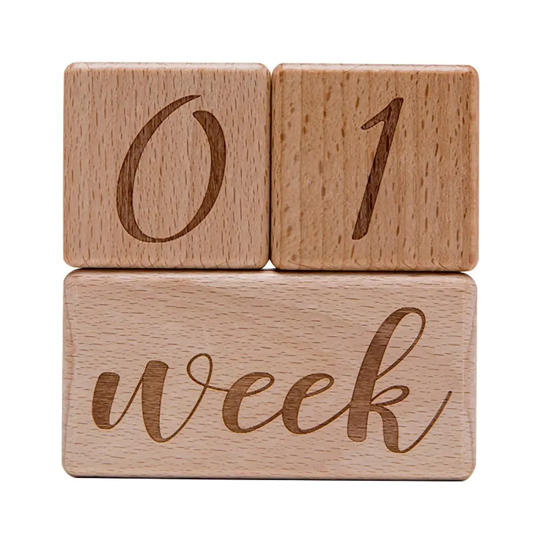 Custom wooden Baby Photo Props Monthly Milestone age Blocks with wooden Baby Milestone Blocks