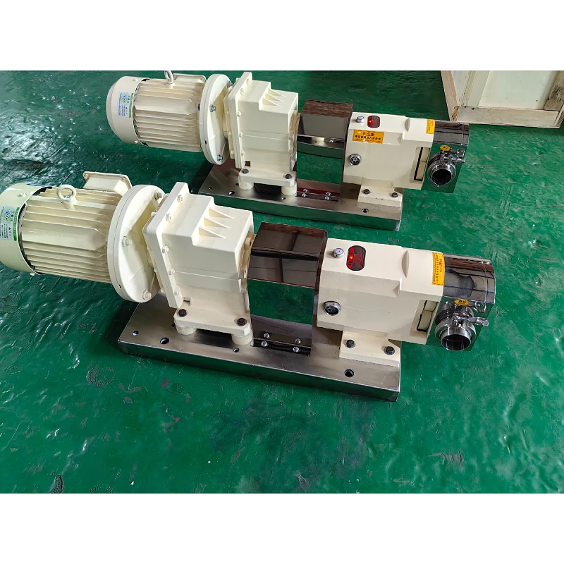Miniature Sanitary Cam Rotor Pump Food Grade High Viscosity Rotary Lobe Pump