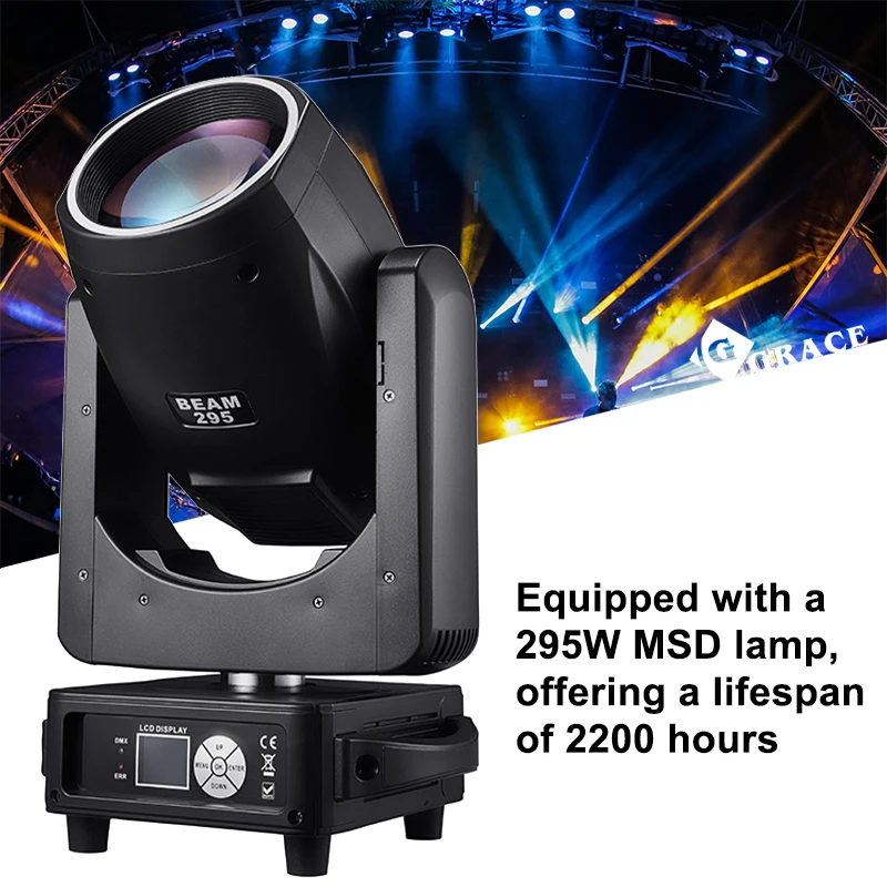 Igracelite Hot Sale Stage Lighting Equipment Professional Moving Head 3in1 295 Sharpy Beam Effect Light Moving Head