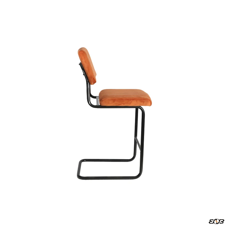 Cheap Velvet Metal leg High Bar Chairs Counter Stool