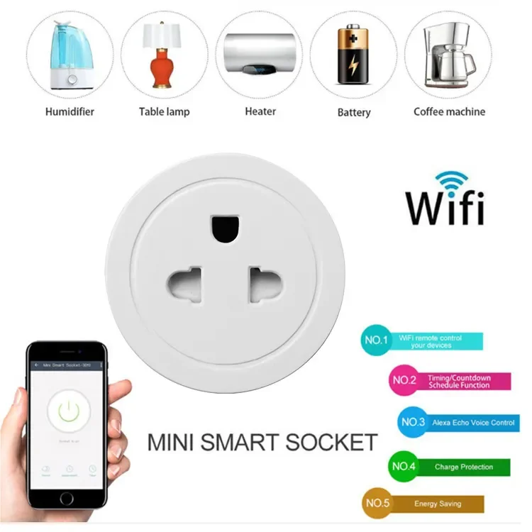 Tuya Vietnam/Thailand Wireless Remote Smart Socket With Timer Smart Plug Voice Control Works With Alexa Google Home Sockets