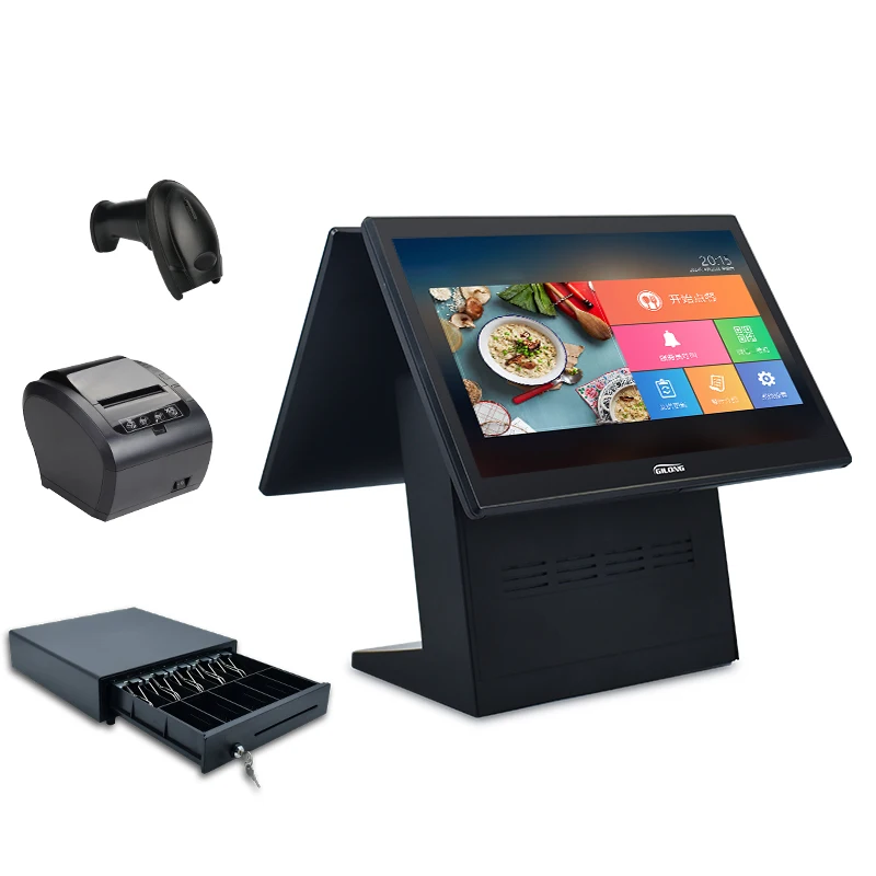 Операционная система Windows J1900 4 Гб RAM 64 SSD все в одном касании Pos-терминалы