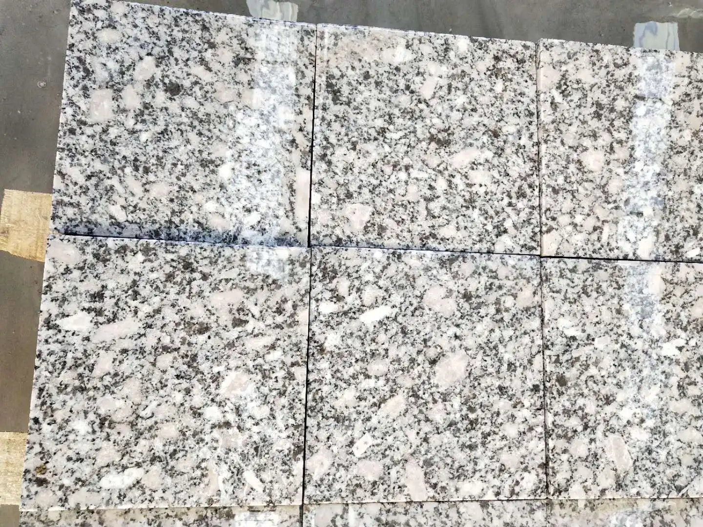 Cheap Honed Cut to Size Pear Flower White Granite for Floor