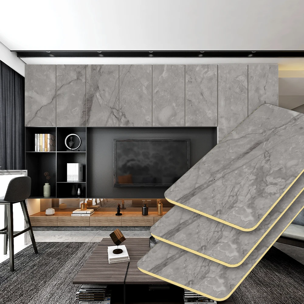 Marble Panels Bamboo Charcoal Wood Veneer Board Decorative Wall Panel Bamboo Charcoal Wood Veneer