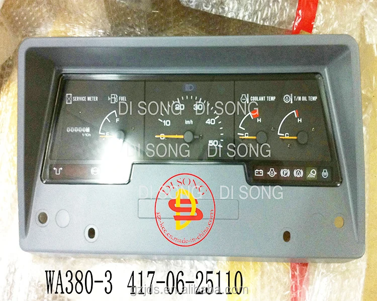 Diesel engine instrument panel assembly parts part number 417-06-25110 417-06-25112 loader machine model WA470--3