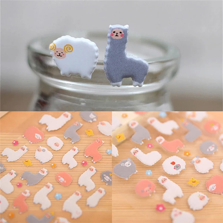  Модные Милые 3D пышные Мультяшные Животные наклейки для детей дневника скрапбукинга