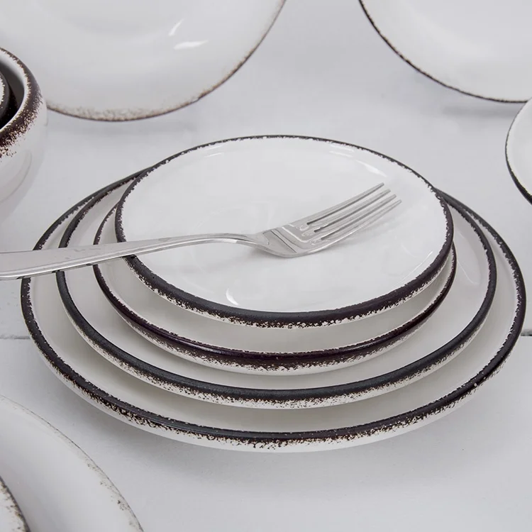  Catering Hotel porcelain Buffet Restaurant Crockery Banquet Hall Color Ceramic chinaware dinnerware durable hand