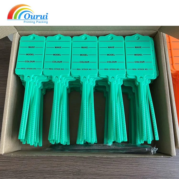 Promotional Car Service Auto Maintenance Key Tags self locking Key Tag Custom Car Key Tag