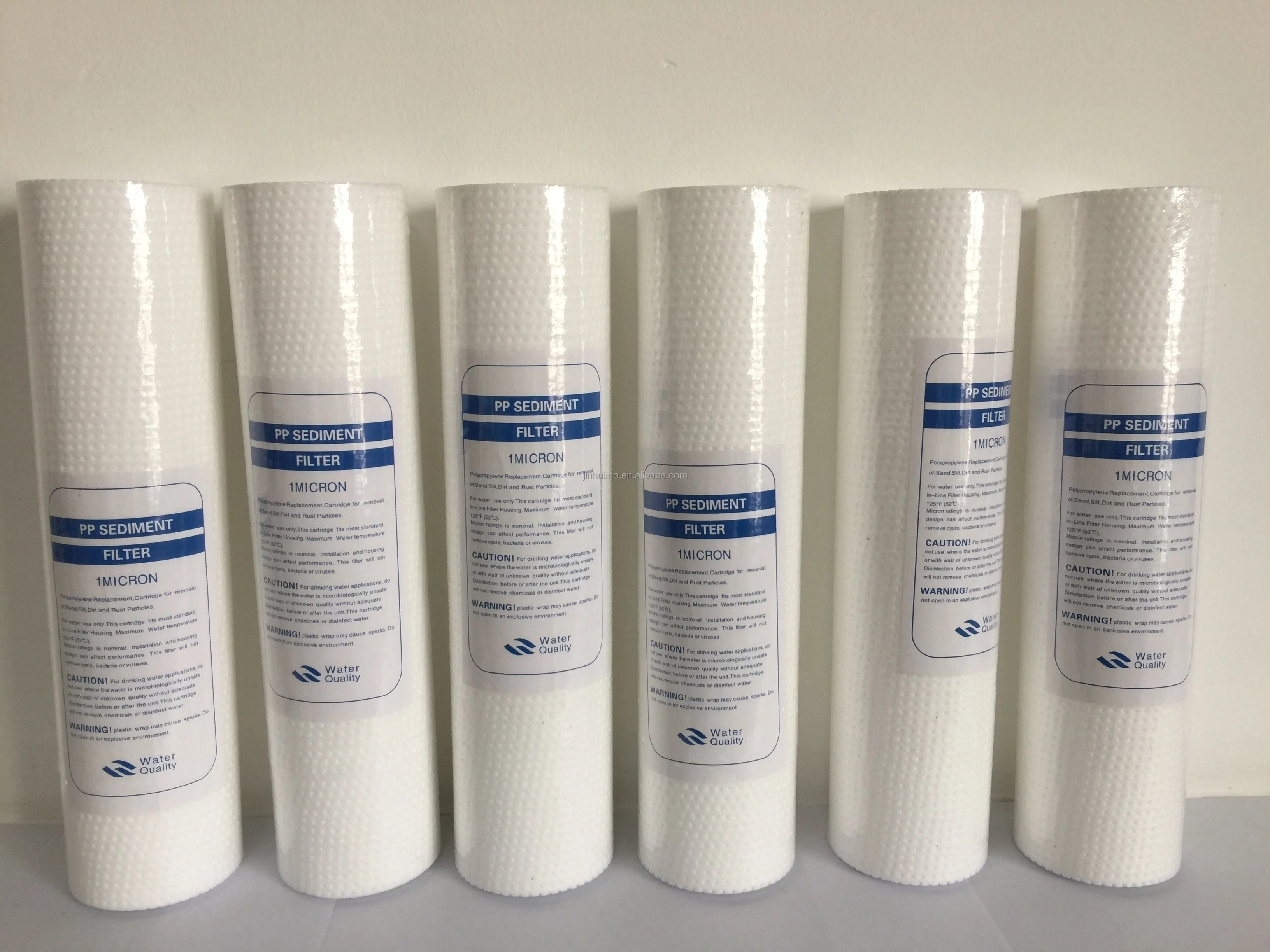 Home purifier machine 20 inch 1 micron PP sediment melt blown water filter cartridge