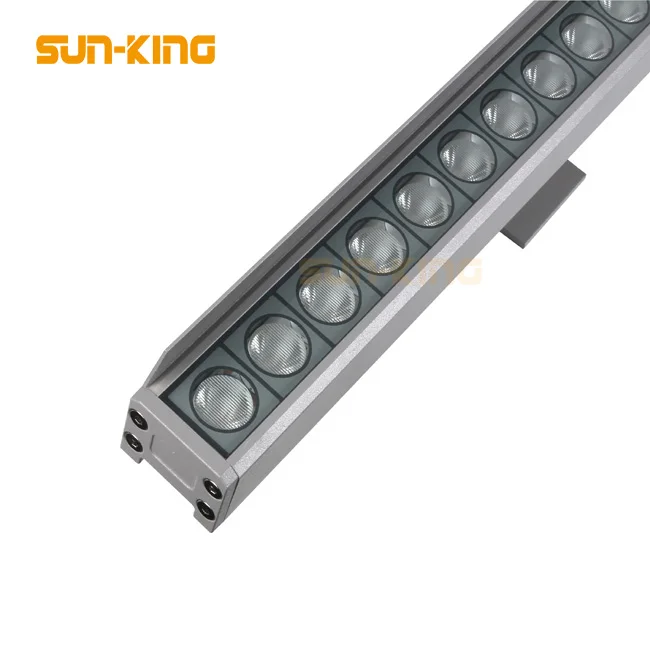 RGB RGBW ip65 24Volt exterior building bridge 100cm wall wash lamp 36W 36 watt facade linear DMX lighting