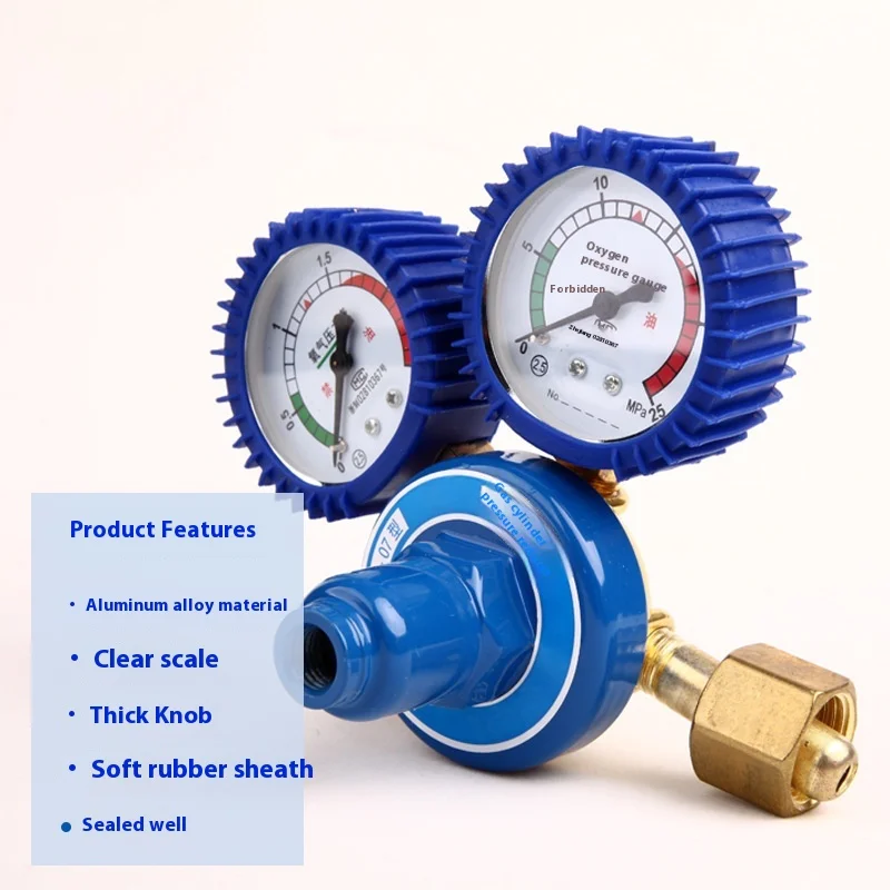 Stock Pressure Reducing Valve Gas Adjustment Oxygen Meter Bubble Wrap Oxygen Bottle Oxygen Pressure Gauge Pressure Valve