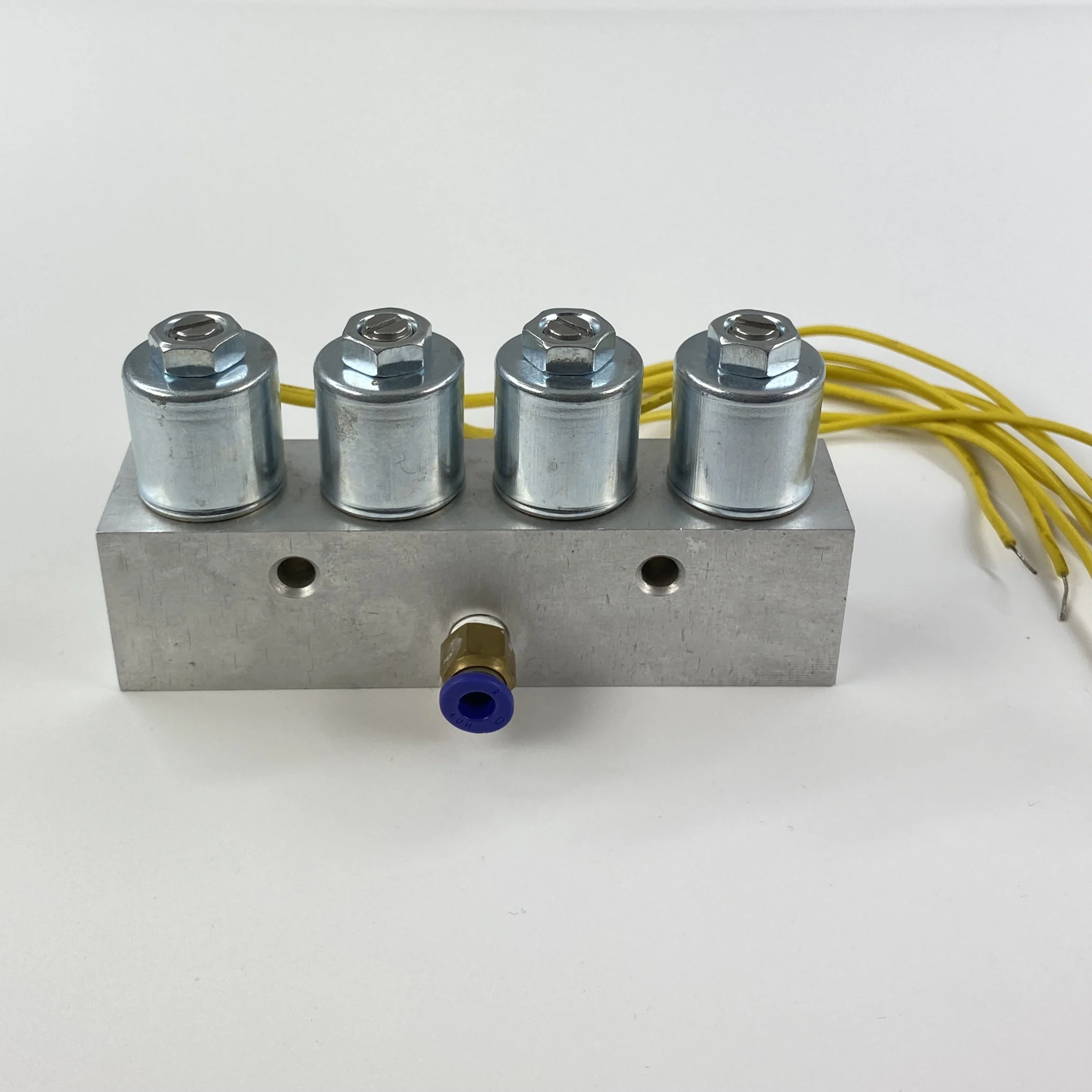 XLJ 4 station  Brass manifold solenoid mute water valve  24V magnetic valve