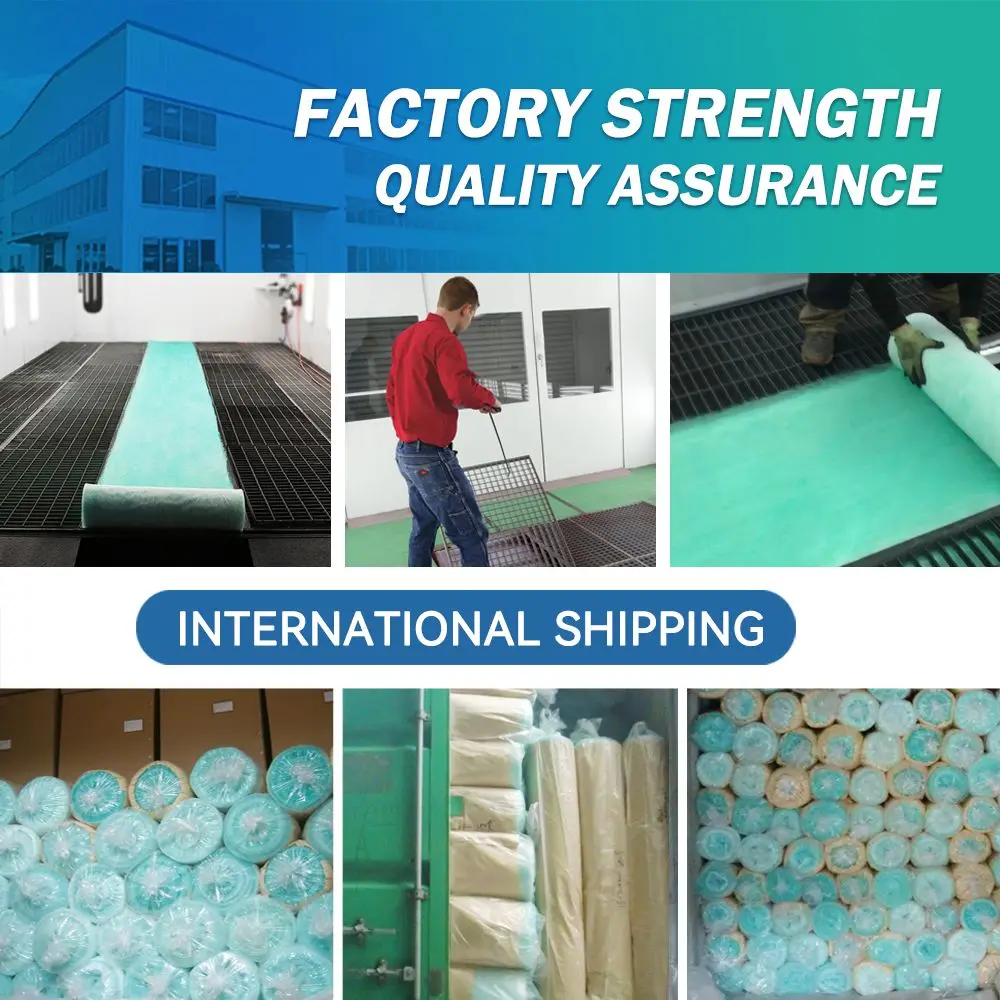 Fast Delivery Free Sample Paint Stop Spray Booth Fiberglass Paint Arrestor Floor Air Filter Media Roll