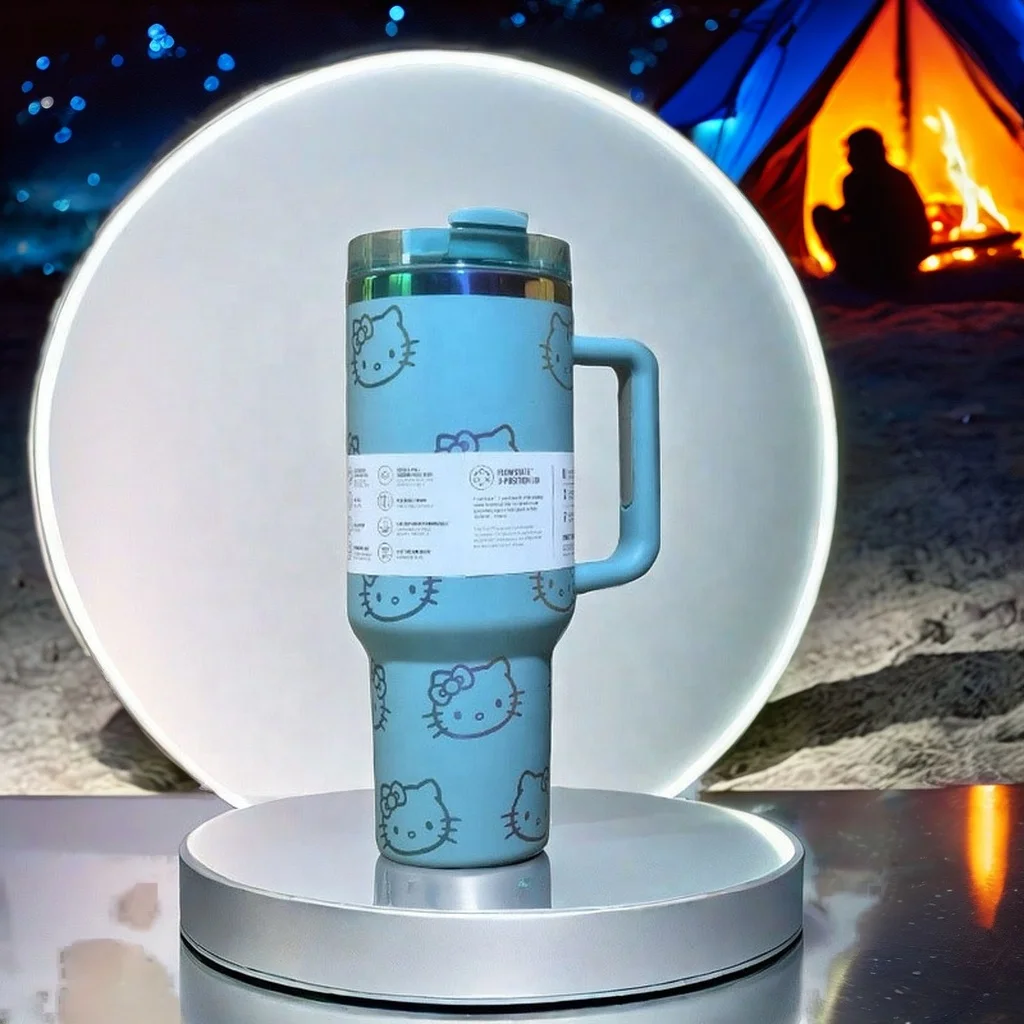 40oz Double Wall Stainless Steel Vacuum Thermos Custom Logo Design Large Insulated Water Drinking Cup Travel Mug for Adults