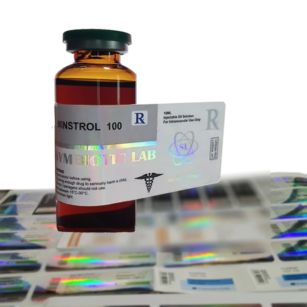 Customize low MOQ private vial label drug labels for medicine bottle packaging labels