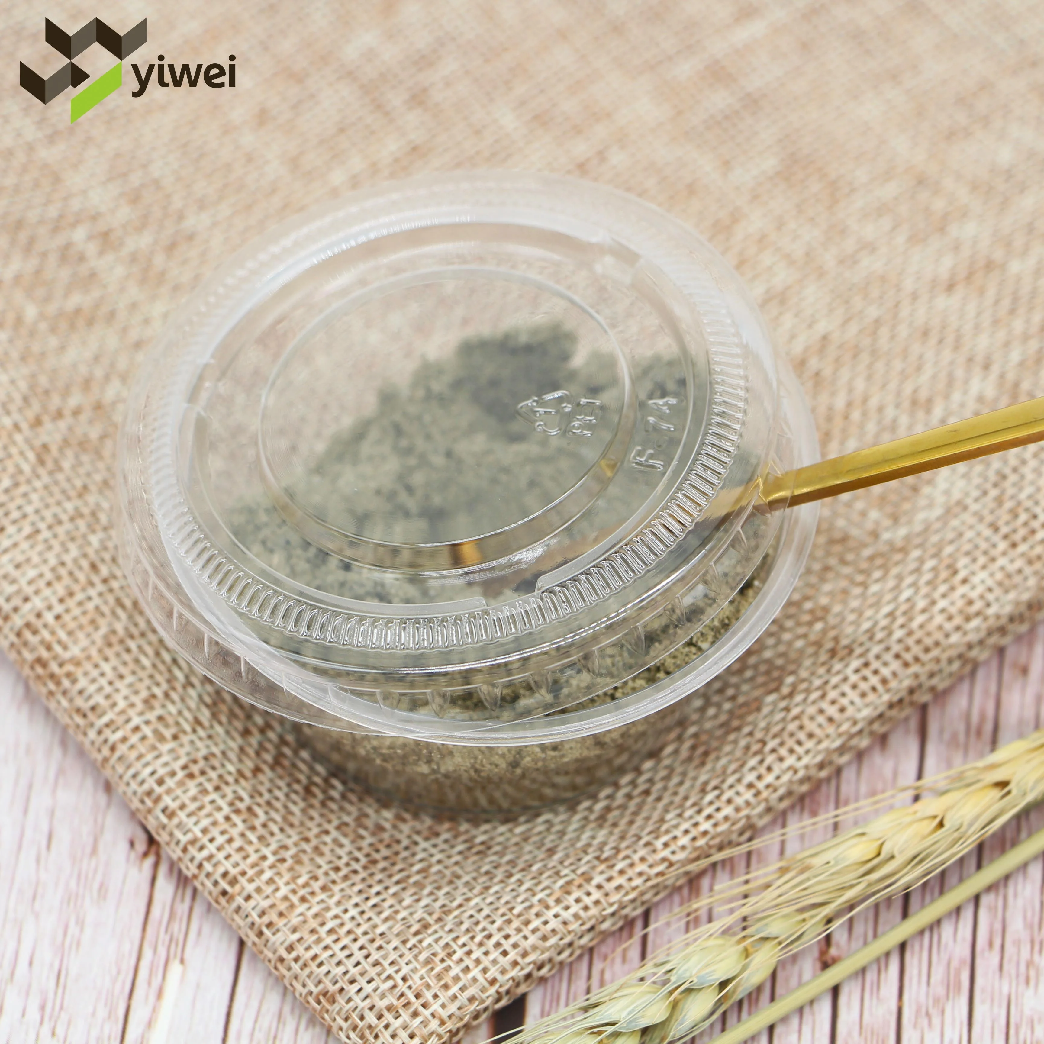 Restaurant Used Clear Disposable Portion Control Cup With Lid, PET Plastic sauce cup/