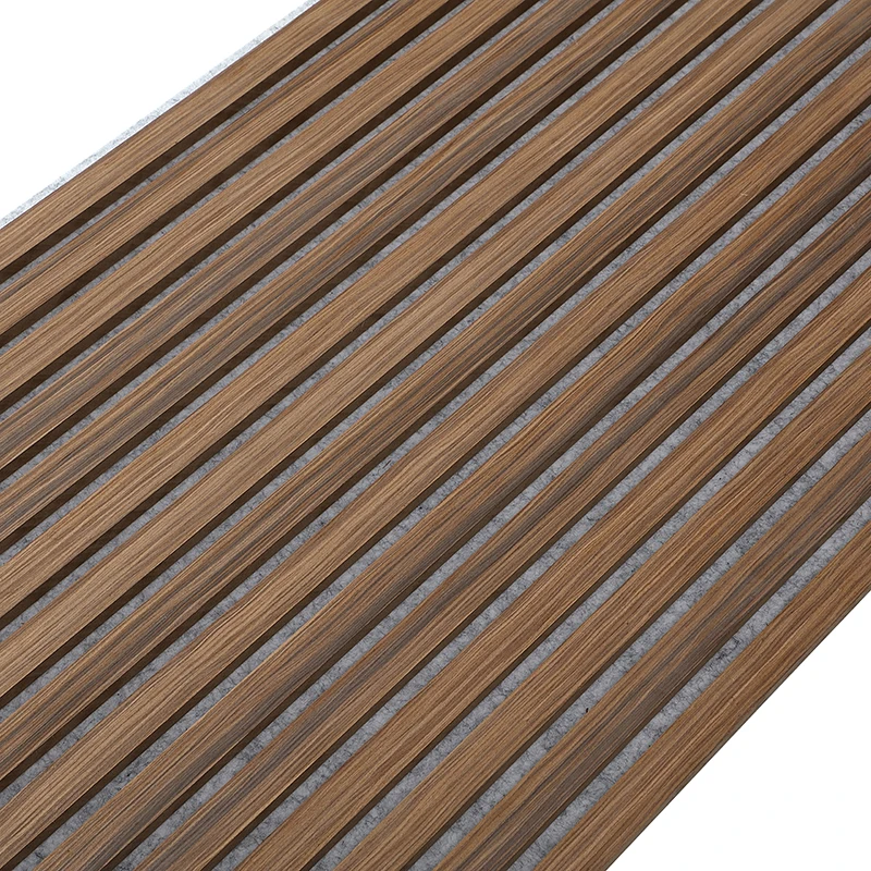 black acoustic wall slat real wood slat acustic wooden slat wall pet acoustic panel wood veneer for Interior Decoration Tv Wall