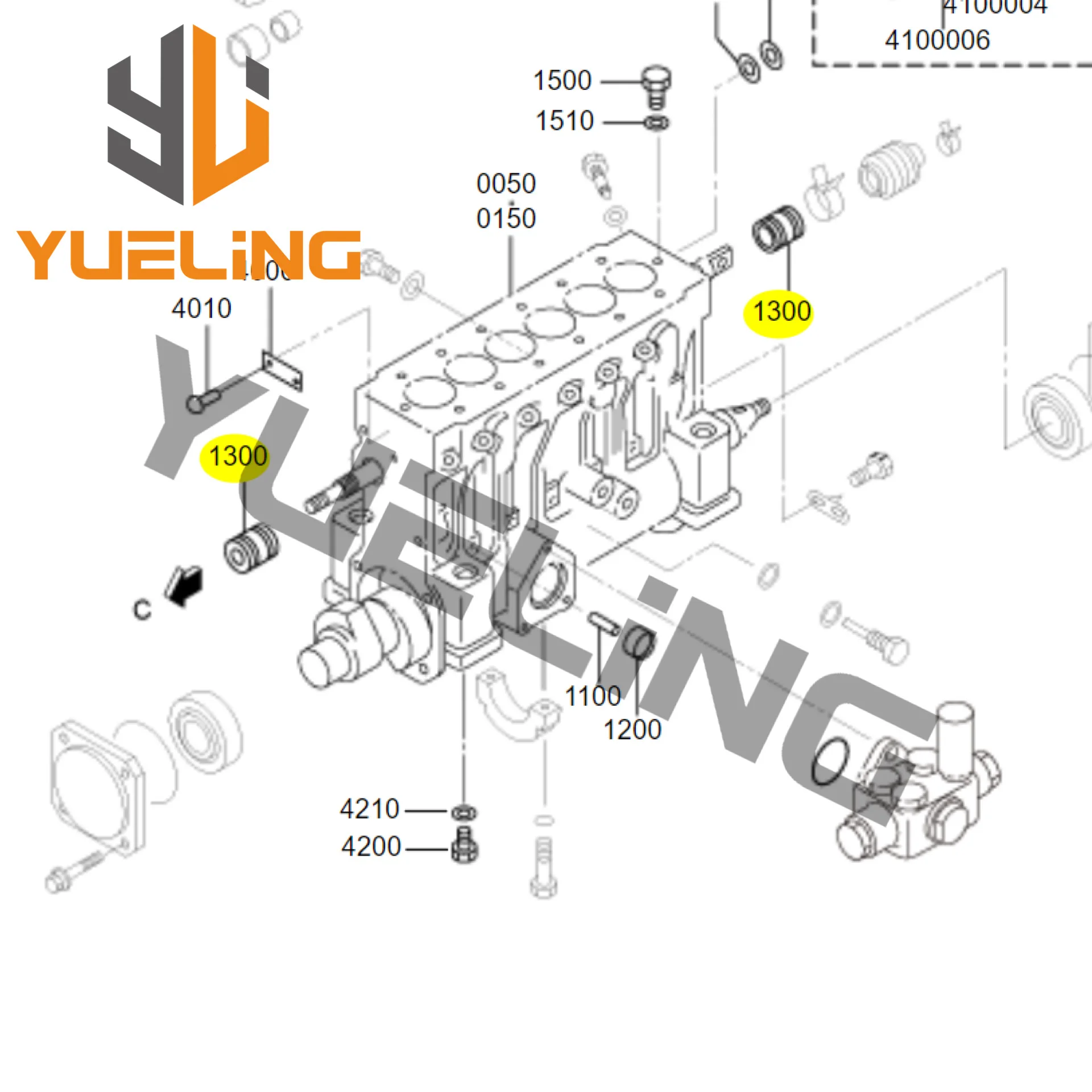 48202 42501 втулка подходит для двигателя MITSUBISHI S6A3 S6R S6A2 48202-42500 48202-13500 48202-23500 48202-59101