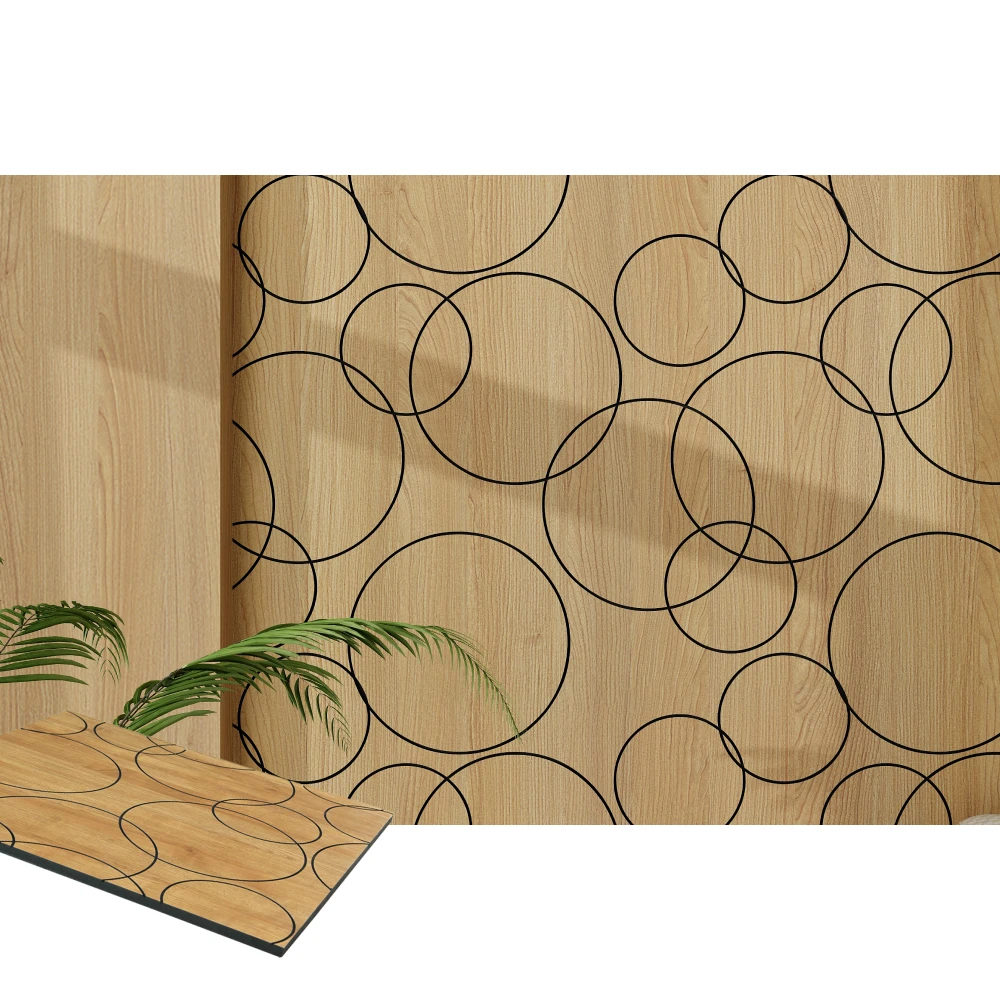 Geometric Puzzle Spot Chaotic Shape MDF Wall Panel for Unique Interior Decoration