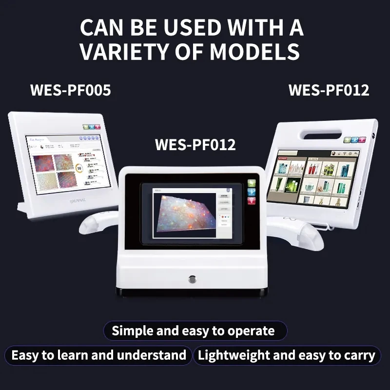 Wesipull Best Mirror Skin Analyzer Face Skin Scanner With Handheld Skin Analysis Device