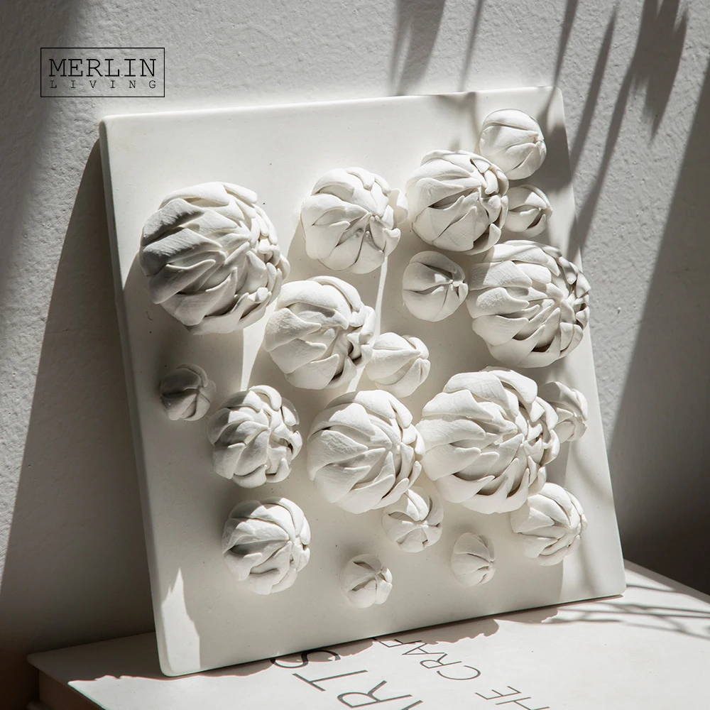 Merlin Living Ceramic Wall Art hotel decor handmade ceramic wall painting other home decor Chaozhou Ceramic Factory OEMODM