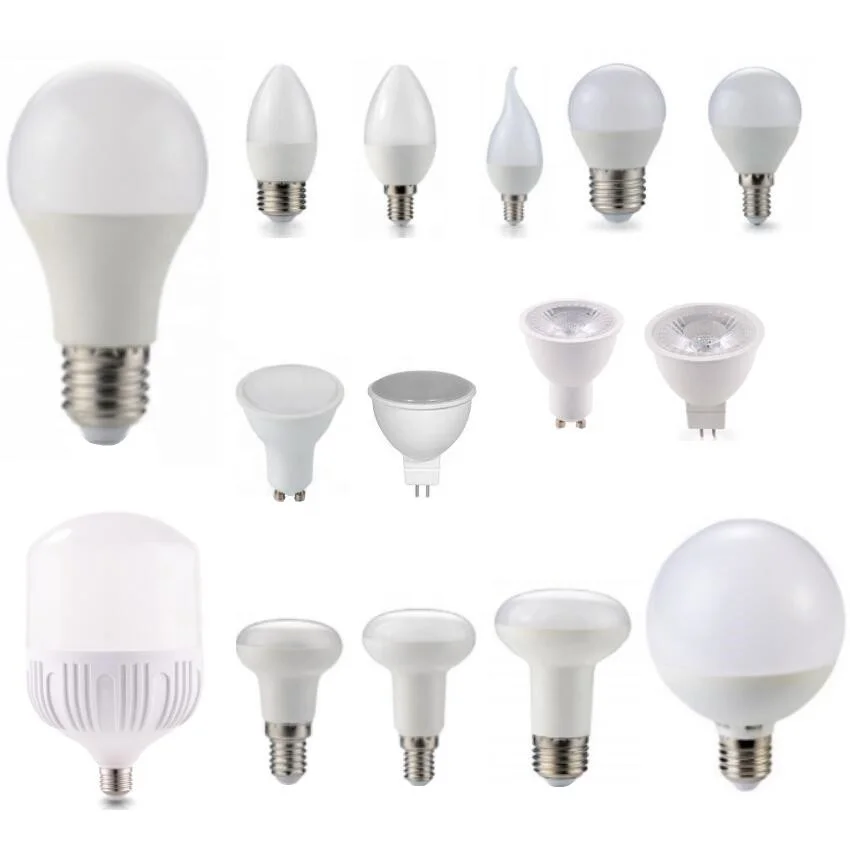 High Quality Lamp e27 Base 220v Led Light B22 Good Driver 3w 5w 9w 12w 15w 18w A60 Plastic Skd Led Bulb