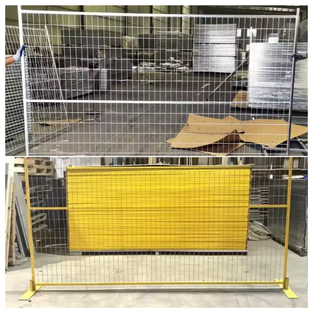 outdoor fence temporary fence/ mobile fences for construction site safety protection/ Canada steel fence barrier panel