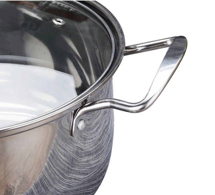 10 PCS Stainless Steel 410 Non Stick Kitchen Cooking Ware soup Pots Cookware Set