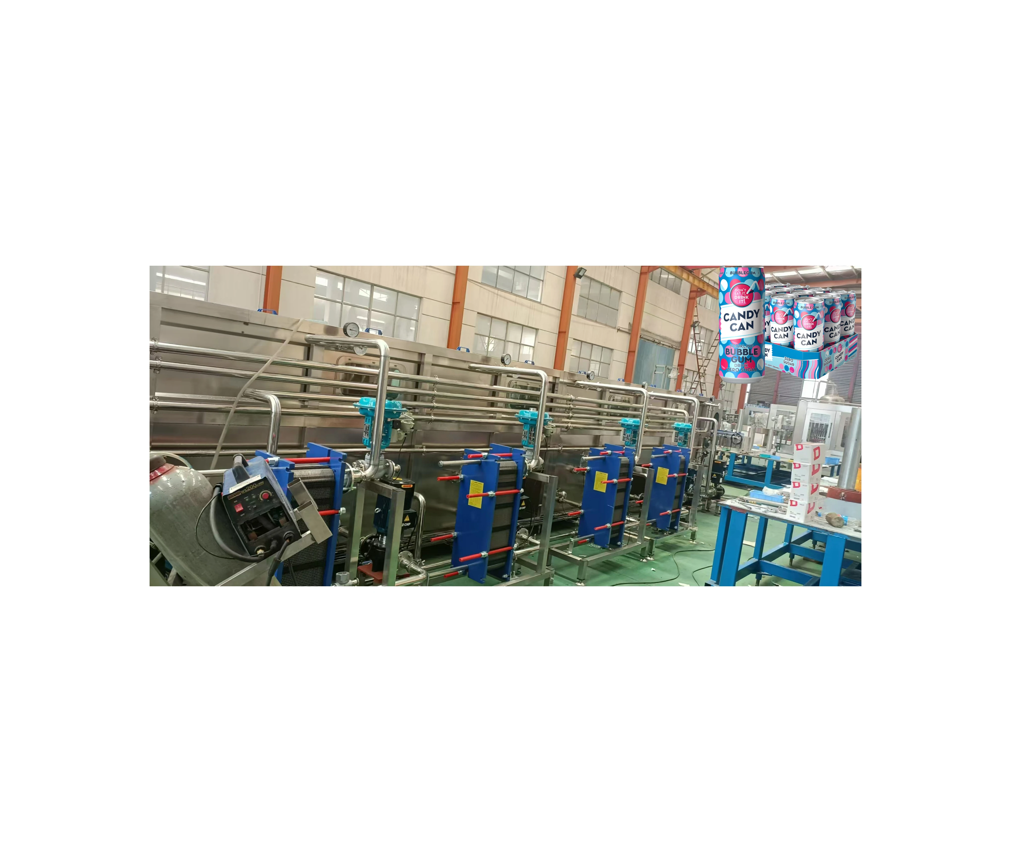 GLASS BOTTLE TUNNEL STERILIZER FOR BEVERAGE PROCESSING LINE