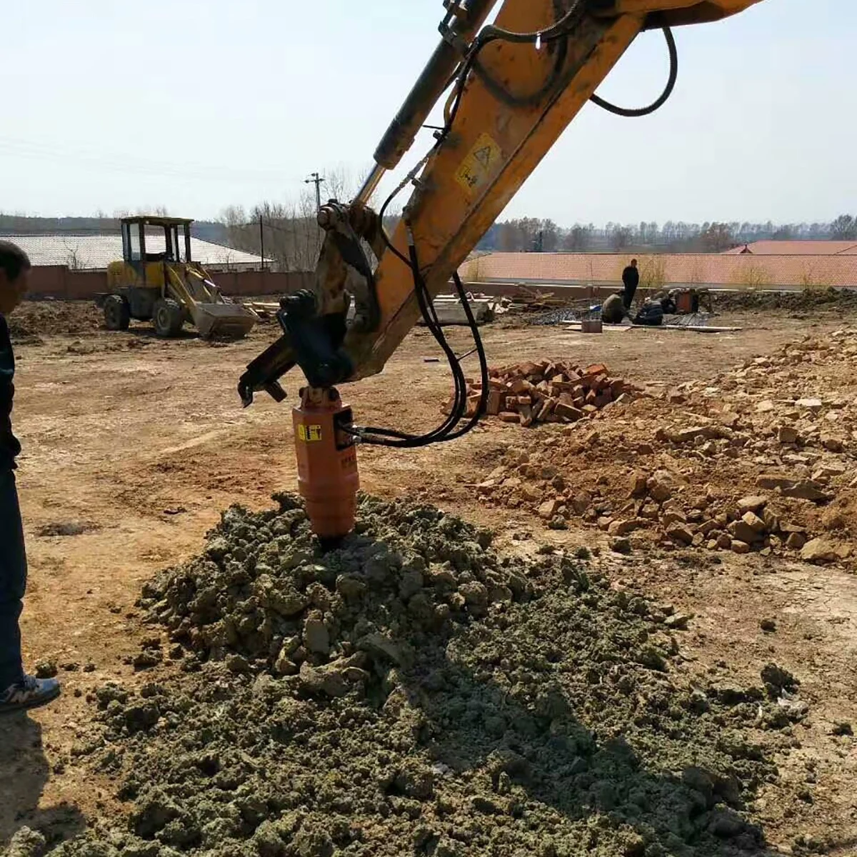 YA3000 Top-level Wear-resistant High efficiency Spiral Foundation pile driving earth augers gearbox for Digger attachments