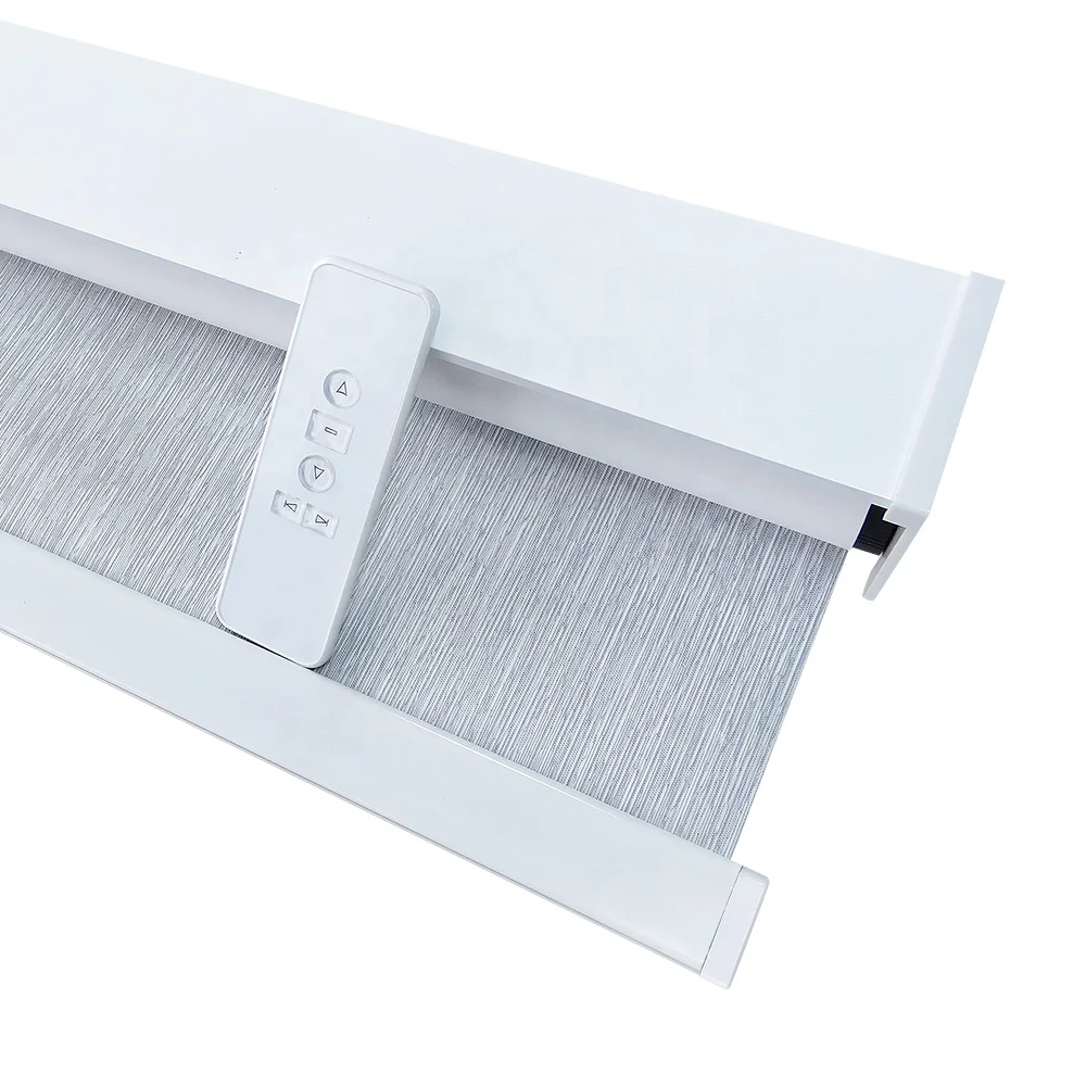 Smart Remote Control WiFi Google APP Automatic Blackout Adjustable Daylight Fabric Rechargeable Motorized Roller Blinds