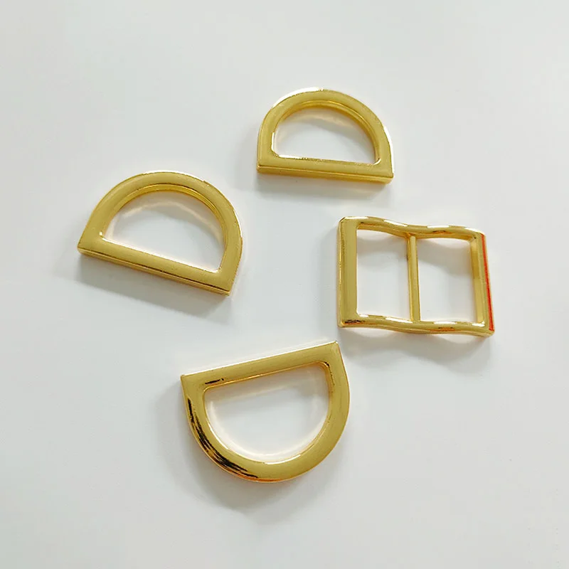 Custom Fashion Accessories Shiny Gold Hat Button Metal Sandal Button