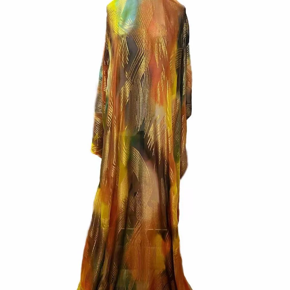 Ready to ship pure silk dress somali dirac