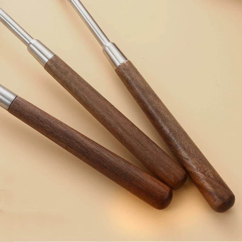 Popular Wood Handle Matt Cooking Gadgets Spatula Ladle Stainless Steel Kitchen Appliances And Utensils