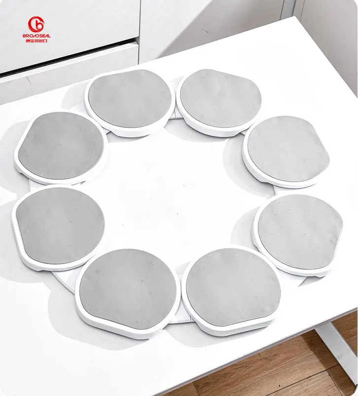 Lazy Susan 8/10 plate Turntable Dining Table Adjustable for Rectangular Long & Oblong Tables for Dining Tables Parties