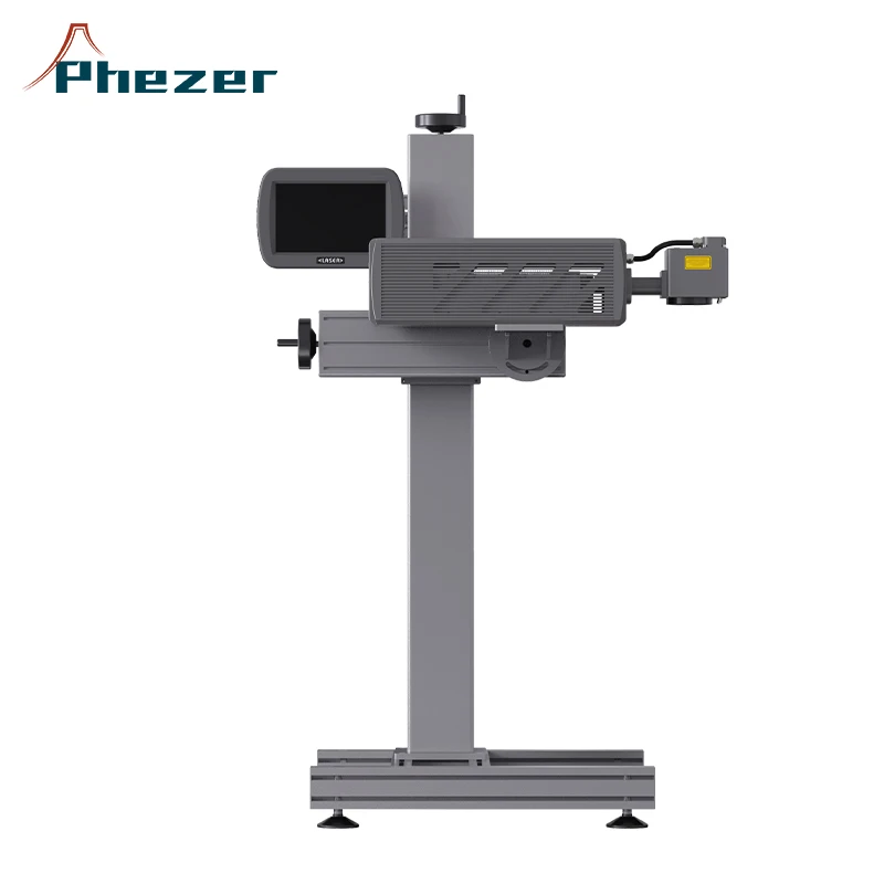 CO2 laser marking machine with Coherent Davi CRD Laser Brand for Leather Belts Pet Bottles