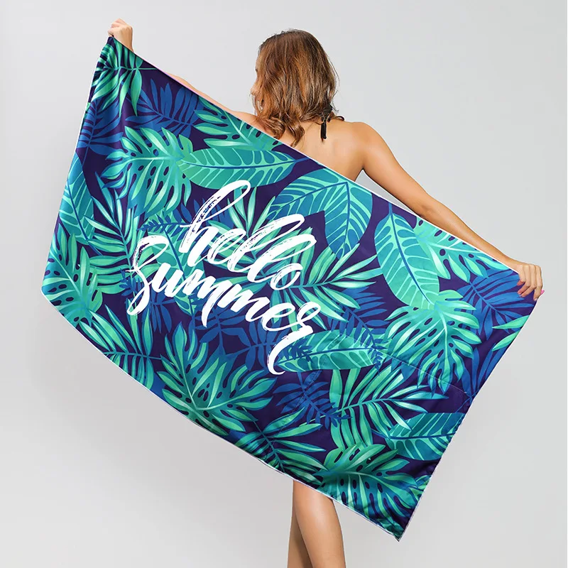 China Suppliers Custom Beach Towel With Cartoon Characters New Soft Quick-drying Cotton Digital Printing Custom Beach Towel