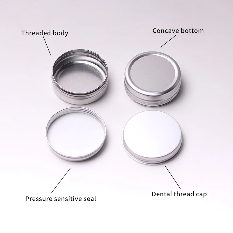 Custom Logo Aluminum Jar Cosmetic Packaging Travel Soap Container Round Box Aluminum Cans