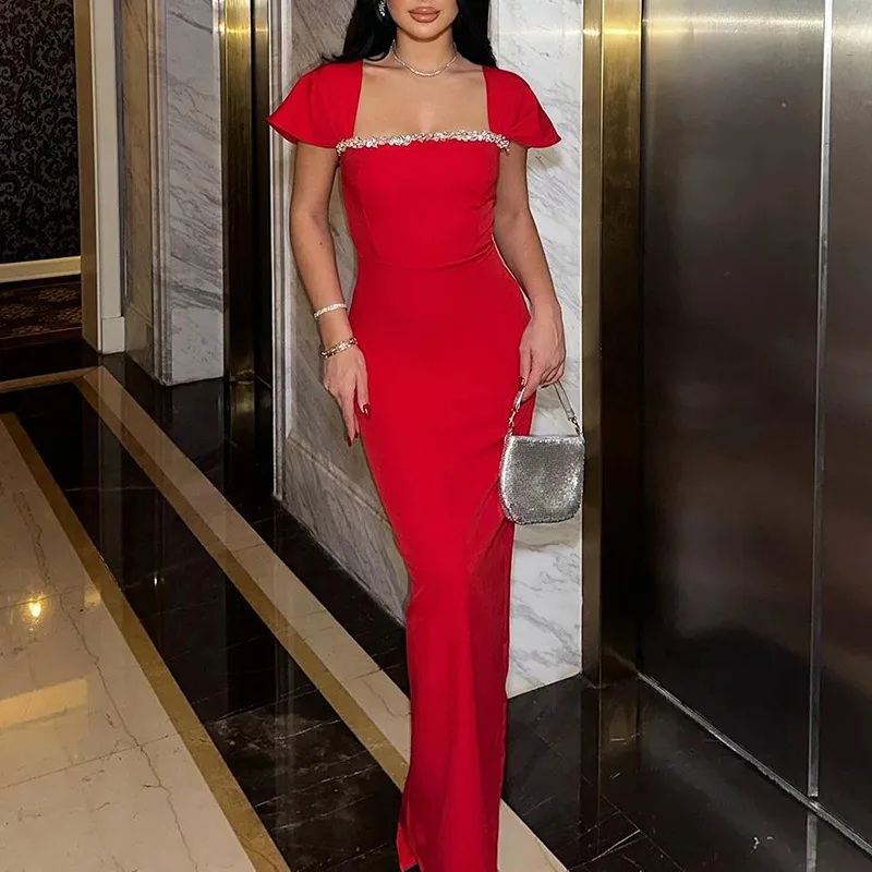 2025 Новое поступление женская одежда оптовая продажа женские платья вечерние высокого качества дизайнерское элегантное женское вечернее платье