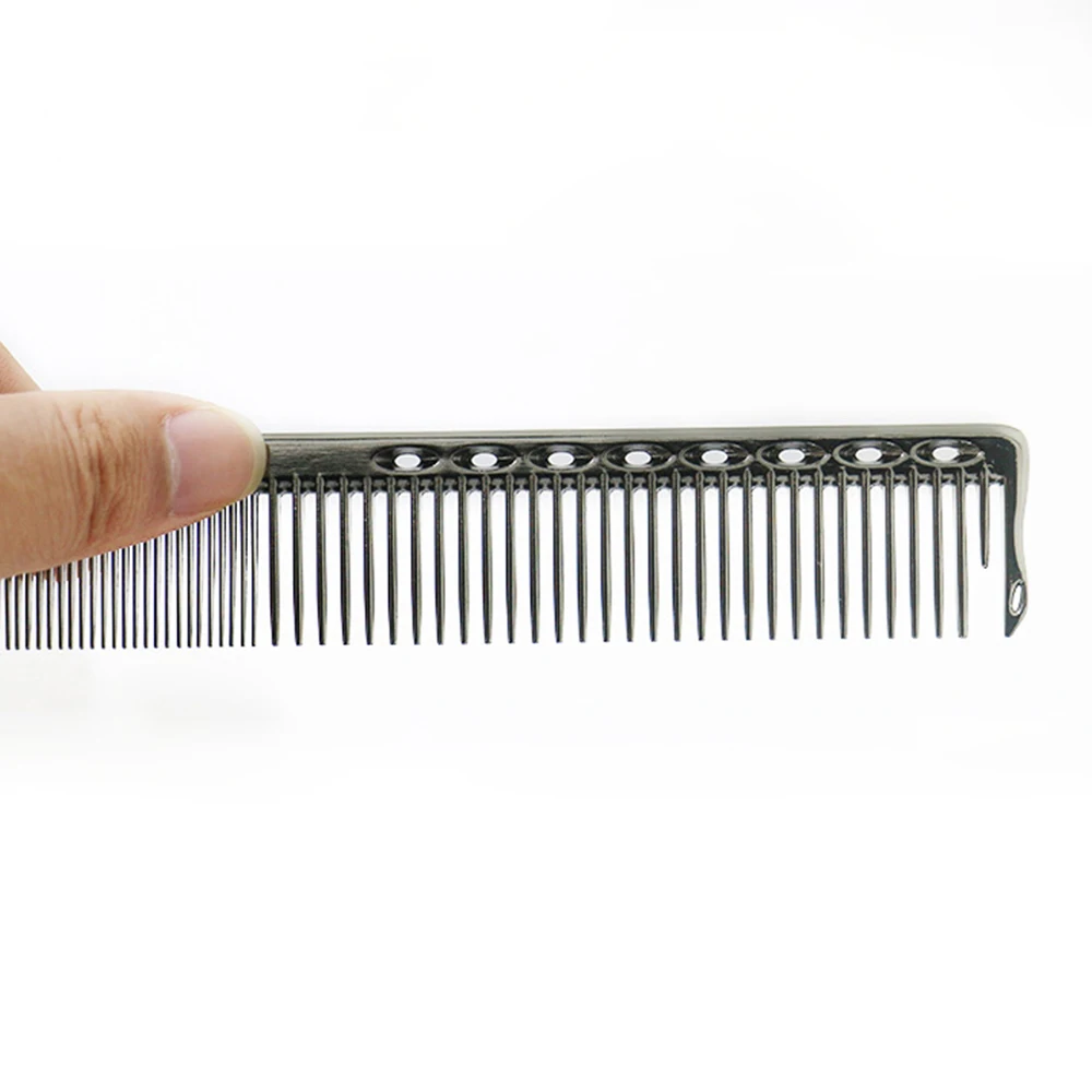 Professional Anti Static Ultra Thin Hair Salon Equipment Barber Aluminum Metal Hair Cutting Comb For Hairdressing Styling