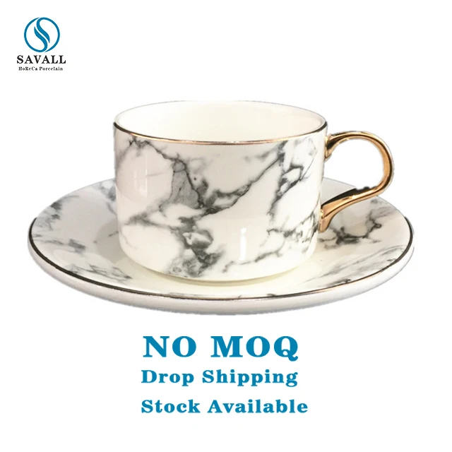 Savall Horeca Logo Restaurant Bone Espresso Coffee Cup Ceramic Coffee Tea Cup Porcelain Coffee Cup with Saucer China  Printing