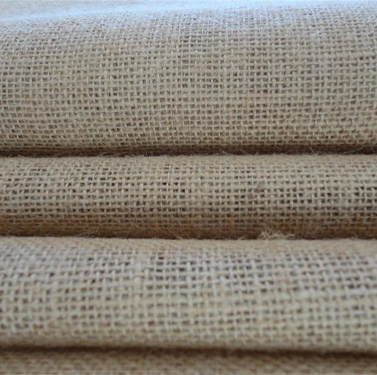 Jiahe Wholesale Nature Jute Fabric Burlap Cloth Burlap Fabric Roll For Decoration